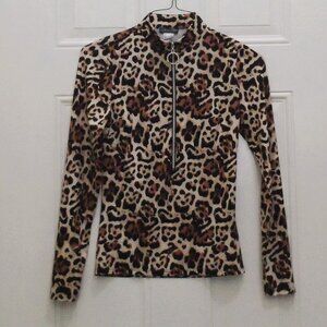Venus- animal print long sleeve top size S